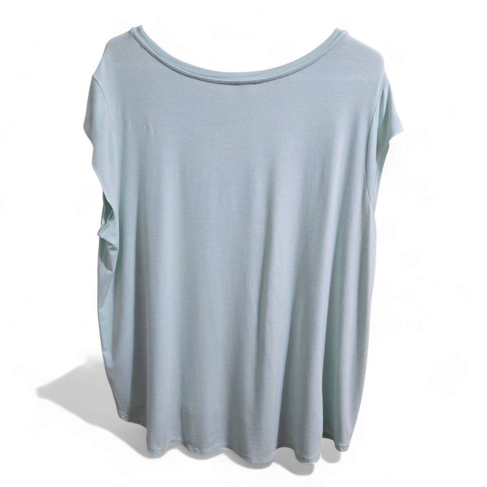 Ava James Women's Butter Soft T SHIRT Mint Green Size Large Sportswear Active